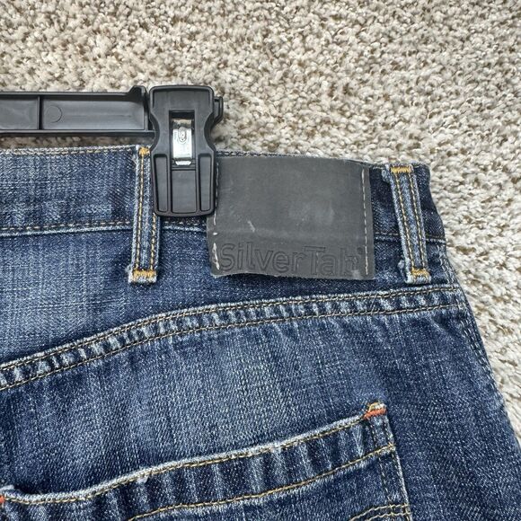 VTG 90’s Levis SilverTab Baggy Jeans Men’s 40X32 Blue Denim Y2K Wide Leg Vintage - Picture 3 of 14